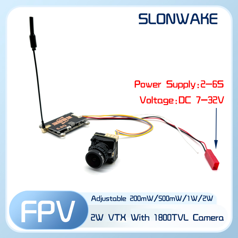 SLONWAKE 5.8G 56CH 2W transmit - Fpv Drone Quadcopter review and price